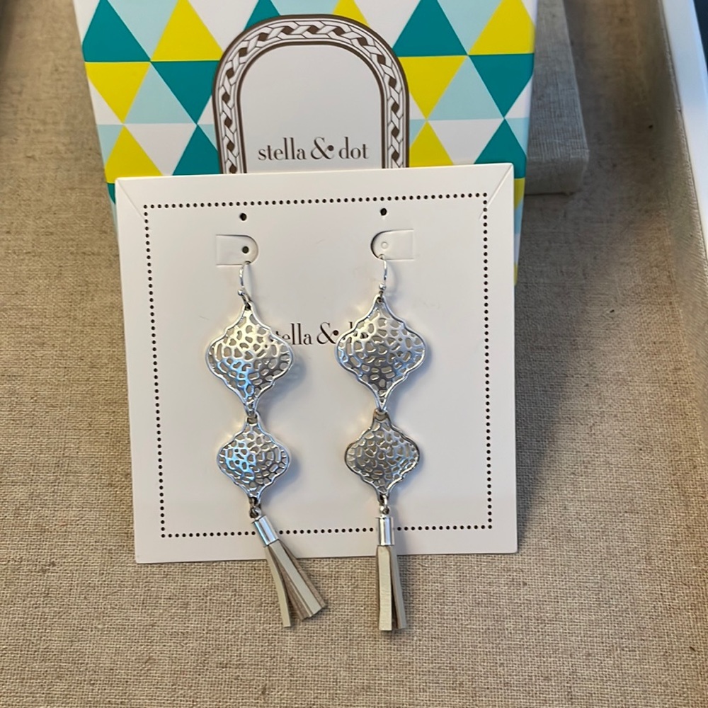 Stella & Dot Plait Drop Earrings